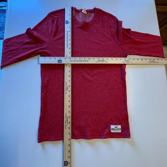 Hollister Thermal Pullover Mens Large Red - Picture 8 of 10